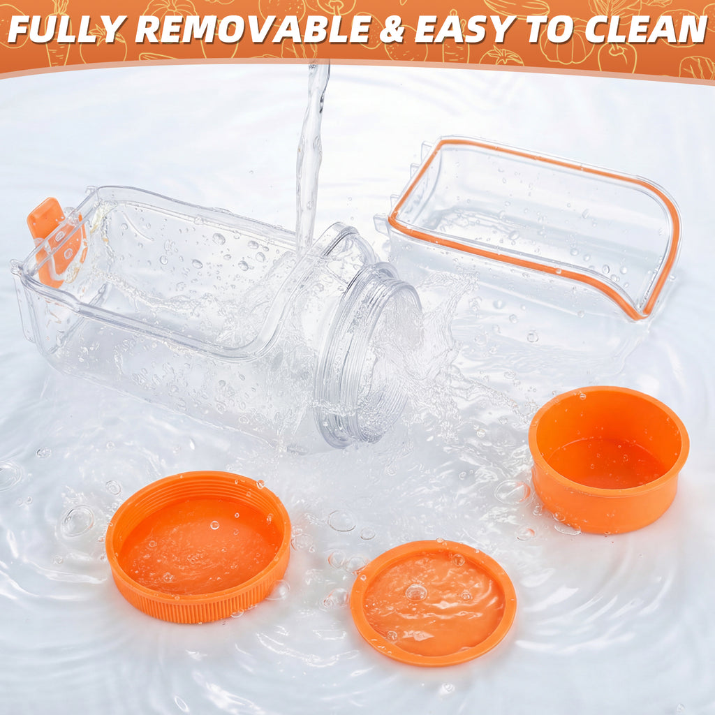 Solunex Salad Jar with Side Opening – Double-Lock Leak-Resistant Design, Vertical Layering Keeps Salads Fresh, Leak-Proof Salad Jar with Dressing Cup, Durable Salad Container for Lunch, Meal Prep & Work