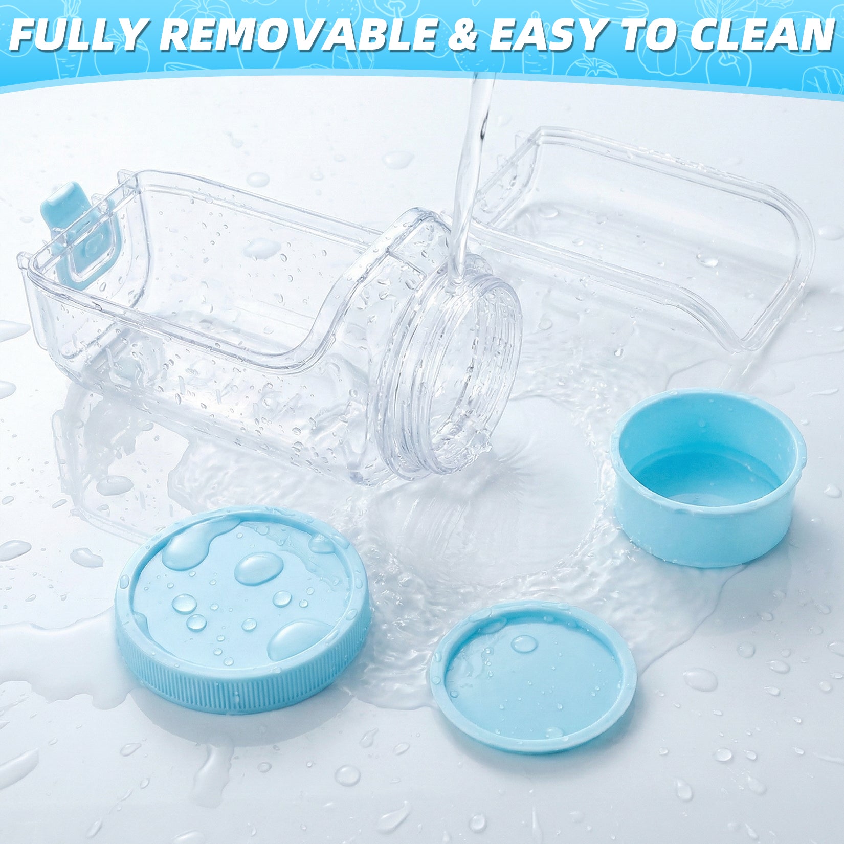 Solunex Salad Jar with Side Opening – Double-Lock Leak-Resistant Design, Vertical Layering Keeps Salads Fresh, Leak-Proof Salad Jar with Dressing Cup, Durable Salad Container for Lunch, Meal Prep & Work