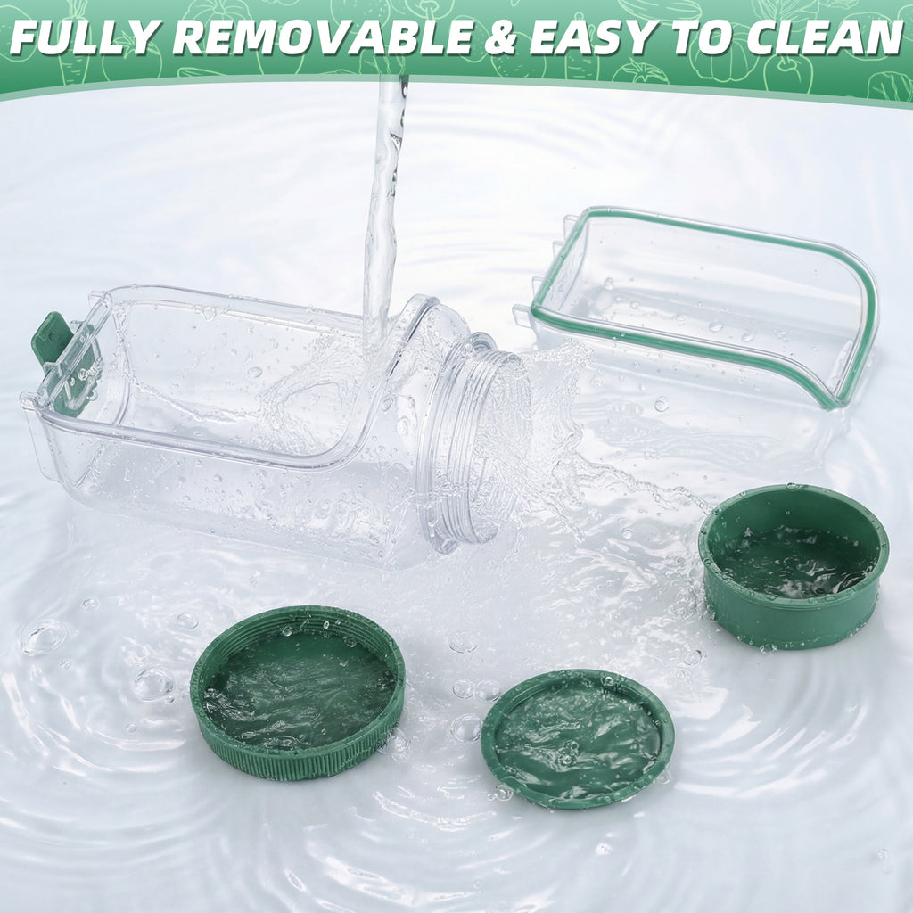 Solunex Salad Jar with Side Opening – Double-Lock Leak-Resistant Design, Vertical Layering Keeps Salads Fresh, Leak-Proof Salad Jar with Dressing Cup, Durable Salad Container for Lunch, Meal Prep & Work